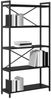 vidaXL Bücherregal Schwarz Eichen-Optik 80 x 30 x 155 cm Holzwerkstoff 868413 Bild 3