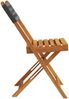 vidaXL Gartenstühle 8 Stk. Klappbar Schwarz Poly Rattan & Massivholz 3214594 Bild 5