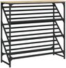 vidaXL Schuhregal Sonoma-Eiche 90x30x85 cm Holzwerkstoff 833429 Bild 2