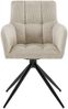 Esszimmerstuhl DEBAS - Stoff Creme 59x59x87 cm | Essstühle Esszimmerstühle Küchenstühle Wohnzimmerstühle Bild 4