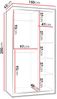 Kleiderschrank Samker 150 cm (Farbe: Artisan Eiche, ohne Schubladen) Bild 5