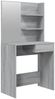 vidaXL Schminktisch mit Spiegel Grau Sonoma 74,5x40x141 cm 820491 Bild 2