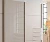 Schwebetürenschrank Kleiderschrank 3-trg 270 cm Beige Grau Glasfront Schubkästen Bild 5