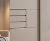 Schwebetürenschrank Kleiderschrank 3-trg 270 cm Beige Grau Glasfront Schubkästen Bild 4