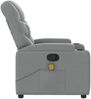 vidaXL Massagesessel Hellgrau Stoff 372453 Bild 5