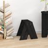 vidaXL Hocker 2 Stk. Schwarz 40x40x45 cm Massivholz Kiefer 823663 Bild 3