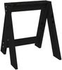 vidaXL Hocker 2 Stk. Schwarz 40x40x45 cm Massivholz Kiefer 823663 Bild 4