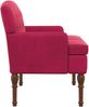 vidaXL Zweisitzer mit Knopfheftung Weinrot 111 x 65 x 79 cm Samt 42041848 Bild 4