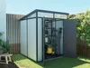 Vente-unique - MINARO Gartenhaus Harz GrauGrauGrau - B 180 cm x H 181 cm x L 180 cm Bild 3