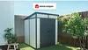 Vente-unique - MINARO Gartenhaus Harz GrauGrauGrau - B 180 cm x H 181 cm x L 180 cm Bild 2