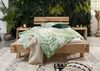 Balkenbett Eiche 160x200 natur geölt OAK HEART #02 Bild 3