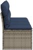 vidaXL | Gartensofa | mit Kissen Grau 220 x 62 x 69cm Poly-Rattan 366151 Bild 5