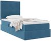 vidaXL Aufbewahrungsbett mit Matratze Dunkelblau 100 x 200 cm Samt 3371953 Bild 3