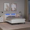 vidaXL Bettgestell mit Matratze Weiß 140 x 190 cm Kunstleder 3414911 Bild 4