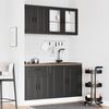 vidaXL 4-tlg. Küchenschrank-Set Porto Schwarz Holzwerkstoff 3314872 Bild 3