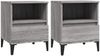 vidaXL Nachttische 2 Stk. Grau Sonoma 40x35x50 cm 821823 Bild 2