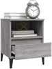 vidaXL Nachttische 2 Stk. Grau Sonoma 40x35x50 cm 821823 Bild 5