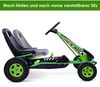 Pedal Gokart Pedalbetriebenes Aufsitzauto Kinderauto Pedalfahrzeug 98 x 59 x 61cm Grün + Schwarz Bild 3