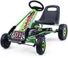 Pedal Gokart Pedalbetriebenes Aufsitzauto Kinderauto Pedalfahrzeug 98 x 59 x 61cm Grün + Schwarz Bild 2