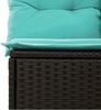 vidaXL 6-teiliges Gartensofa-Set mit Kissen, schwarzes Polyrattan 3219896 Bild 4