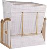 Strandkorb Hanse Strandkorb Strandkorb Ostsee XXL 2,5-Sitzer Volllieger Beige Grün, BxTxH: 150x80x160 cm, Ostsee XXL Volllieger, Ostsee 2,5-Sitzer Modell 2025, Stabiles Wacholder mit handgefertigtem Polyrattangeflecht Bild 4