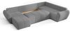 AX LIVING Malatya U XL Wohnlandschaft U Form XXL Ecksofa Hellgrau 303cm R Bild 4