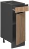 Küchenunterschrank R-Line Goldkraft Eiche 30 cm J-Shape AP Marmor Vicco Bild 4