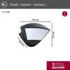 Paulmann 94864 LED Außenwandleuchte Zigbee Skyla Bewegungsmelder Anthrazit Bild 5