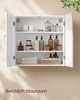 Vasagle Badezimmerschrank, Badschrank, wandmontiert, 30 x 60 x 60 cm, Wandschrank mit verstellbaren Ablagen, wolkenweiß BBC321W01 Bild 3