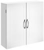 Vasagle Badezimmerschrank, Badschrank, wandmontiert, 30 x 60 x 60 cm, Wandschrank mit verstellbaren Ablagen, wolkenweiß BBC321W01 Bild 2