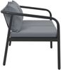 vidaXL 2-Sitzer-Gartenbank mit Auflagen Grau Aluminium 44699 Bild 3