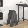 vidaXL Hocker 2 Stk. Grau 40x40x75 cm Massivholz Kiefer 823671 Bild 3
