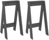 vidaXL Hocker 2 Stk. Grau 40x40x75 cm Massivholz Kiefer 823671 Bild 2