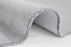 Kurzflor Teppich Nasty, rund - silber - 133 cm Durchmesser Bild 3