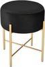 Sitzhocker Kungälv Polsterhocker bis 100 kg Schwarz/Messingfarben [en. casa] Bild 3