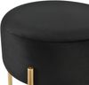 Sitzhocker Kungälv Polsterhocker bis 100 kg Schwarz/Messingfarben [en. casa] Bild 5