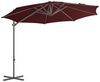 vidaXL Ampelschirm mit Stahl-Mast 300 cm Bordeauxrot 312312 Bild 2