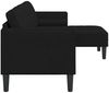 vidaXL Sofa Set mit Kissen Schwarz Polyester 42001915 Bild 5
