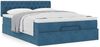 vidaXL Ottoman-Bett mit Matratze Dunkelblau 140x200 cm Samt 3311853 Bild 4