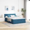 vidaXL Ottoman-Bett mit Matratze Dunkelblau 140x200 cm Samt 3311853 Bild 3