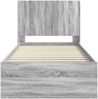 vidaXL Bettgestell mit Stauraum und Kopfteil Grau Sonoma 75 x 190 cm 3413914 Bild 5