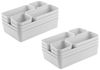 Engelland Schubladeneinsatz Schubladen-Organizer (Vorteils-Set, 16 St, individuelle Anordnung, passend für alle gängigen Schubladen), BPA-frei, spülmaschinengeeignet, gefrierschrankgeeignet Bild 4