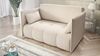 Wohnero24 Nessi 3 Schlafsofa 133x195 cm mit Schlaffunktion & Bettkasten – Creme Bild 2