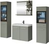 Badmöbel-Set Madrit I (Farbe: Nebelgrün, mit Siphon, mit RGB Beleuchtung) Bild 2