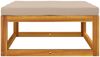 vidaXL Gartenhocker mit Kissen Taupe Massivholz Akazie 360006 Bild 4