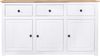 vidaXL Sideboard Weiß 135x40x80 cm Kiefernholz Panama 282705 Bild 2