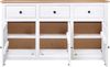 vidaXL Sideboard Weiß 135x40x80 cm Kiefernholz Panama 282705 Bild 4