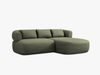 Micadoni 5-Sitzer Ecksofa Jenny Kleine Version Rechts Chenille Perfect Harmony Grün Bild 2