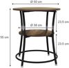 Couchtisch Quebec Antikholz 50 x 50 cm mit Ablage Vicco Bild 3