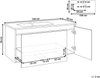 Wandmontierter Waschbeckenunterschrank mit Waschbecken TIETE Schwarz Bild 2